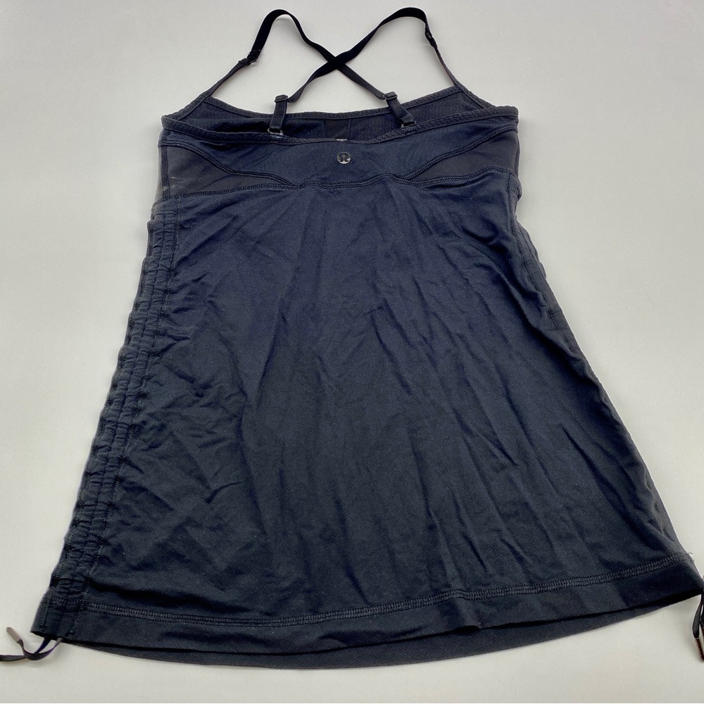Lululemon Black Drawstring Adjustable Strap Tank … - image 4